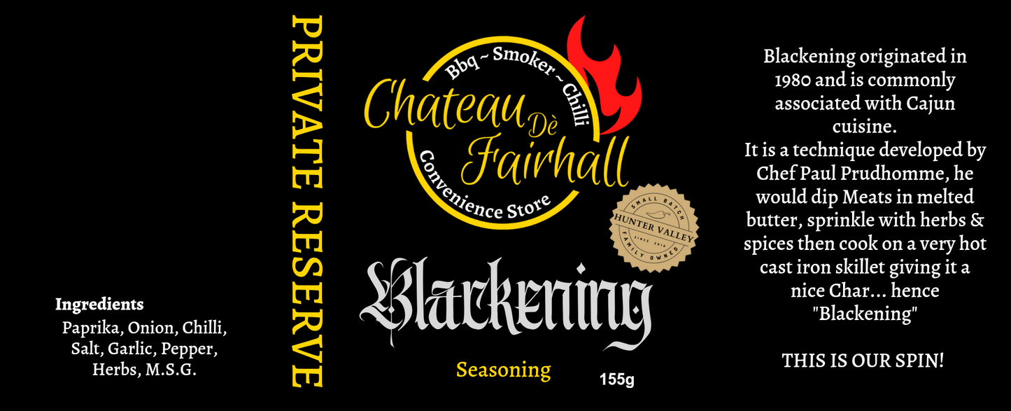 Chateau Private Reserve Blackening Seasoning 155g